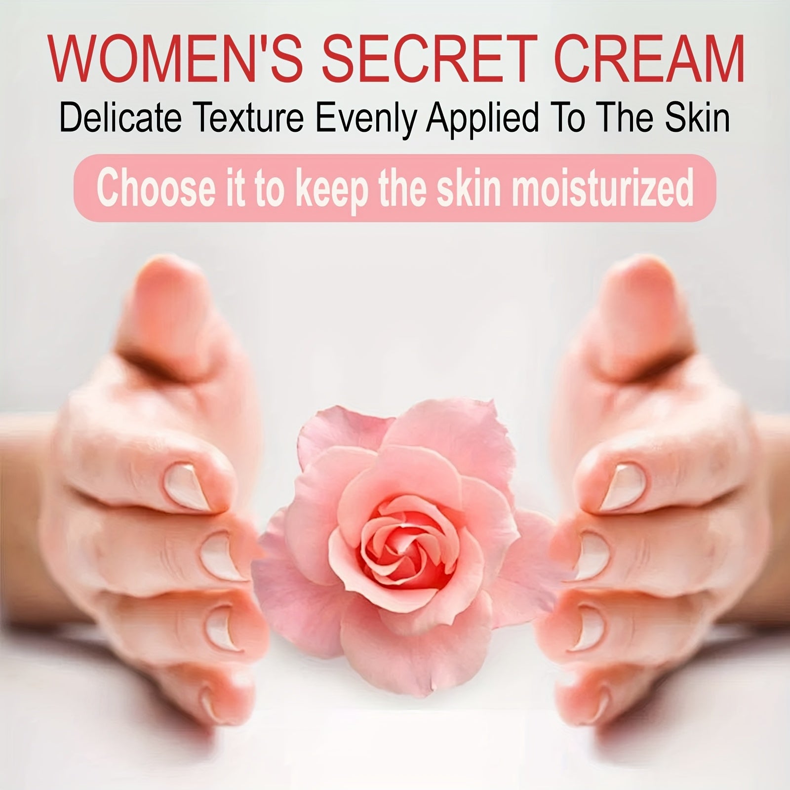 Deeply Hydrating Rose & Vitamin C Formula Pink Women's Private Part Moisturizing Cream