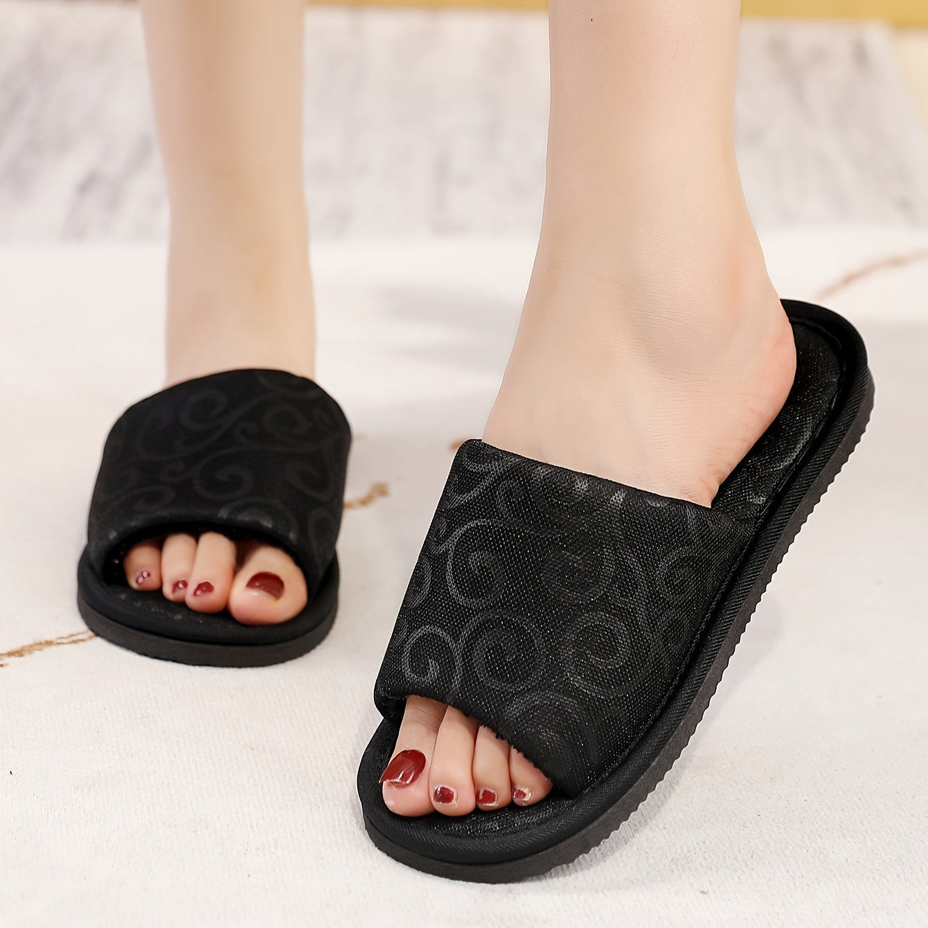 Vintage Style Soft Sole Slippers for Women