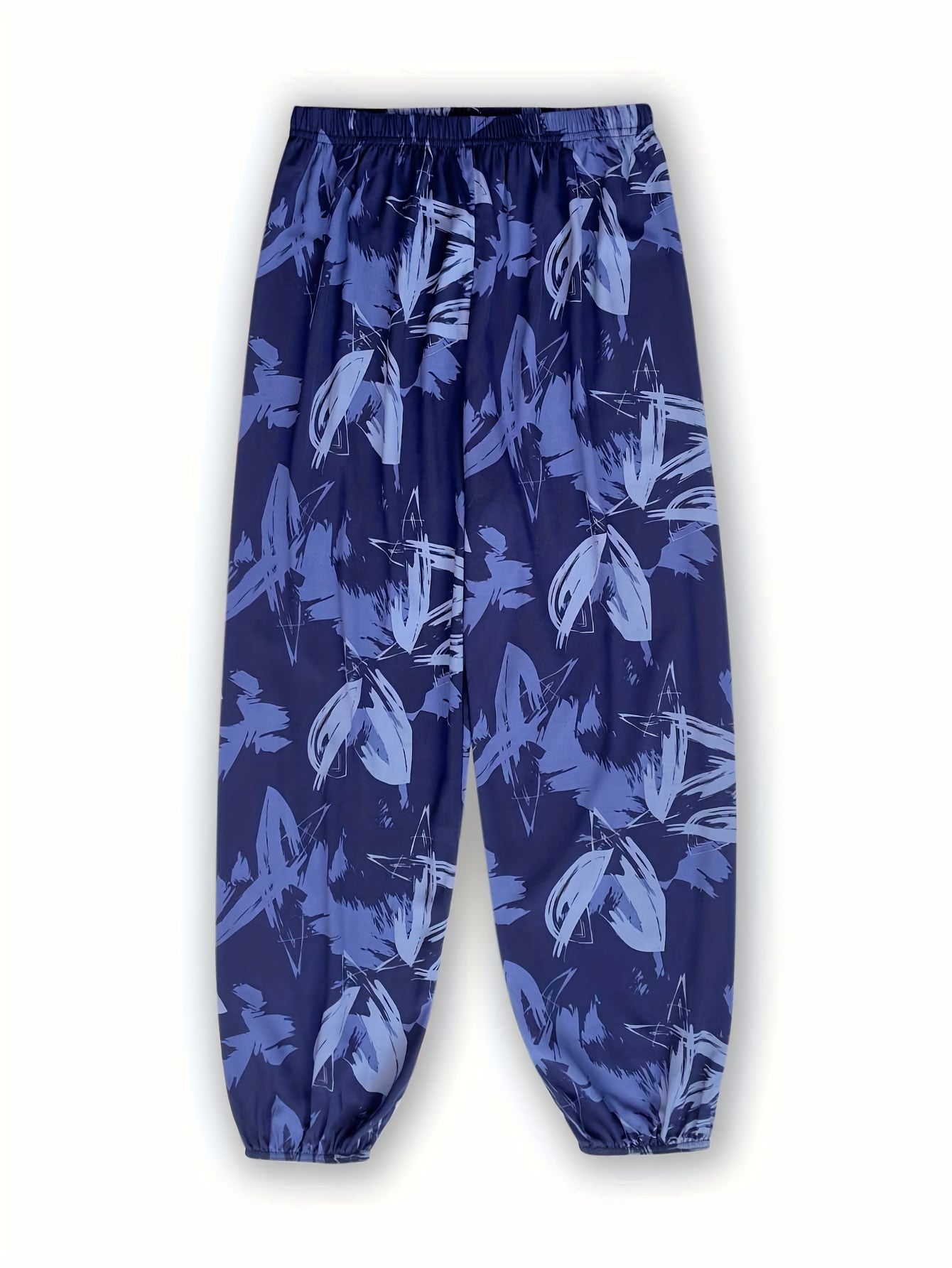 Women's Loose Fit Wide Leg Flare Pants with Print