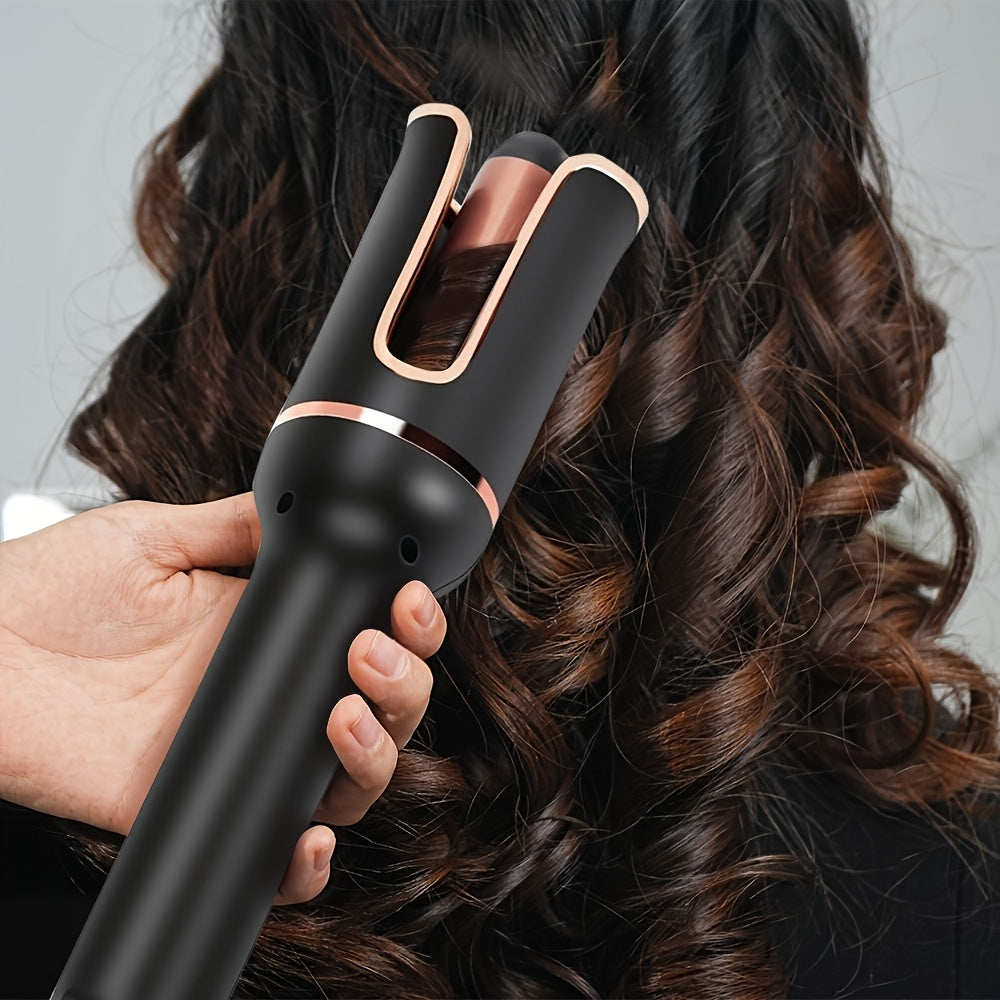 360° Rotating Hair Curler with 4-Speed Adjustable Temperature