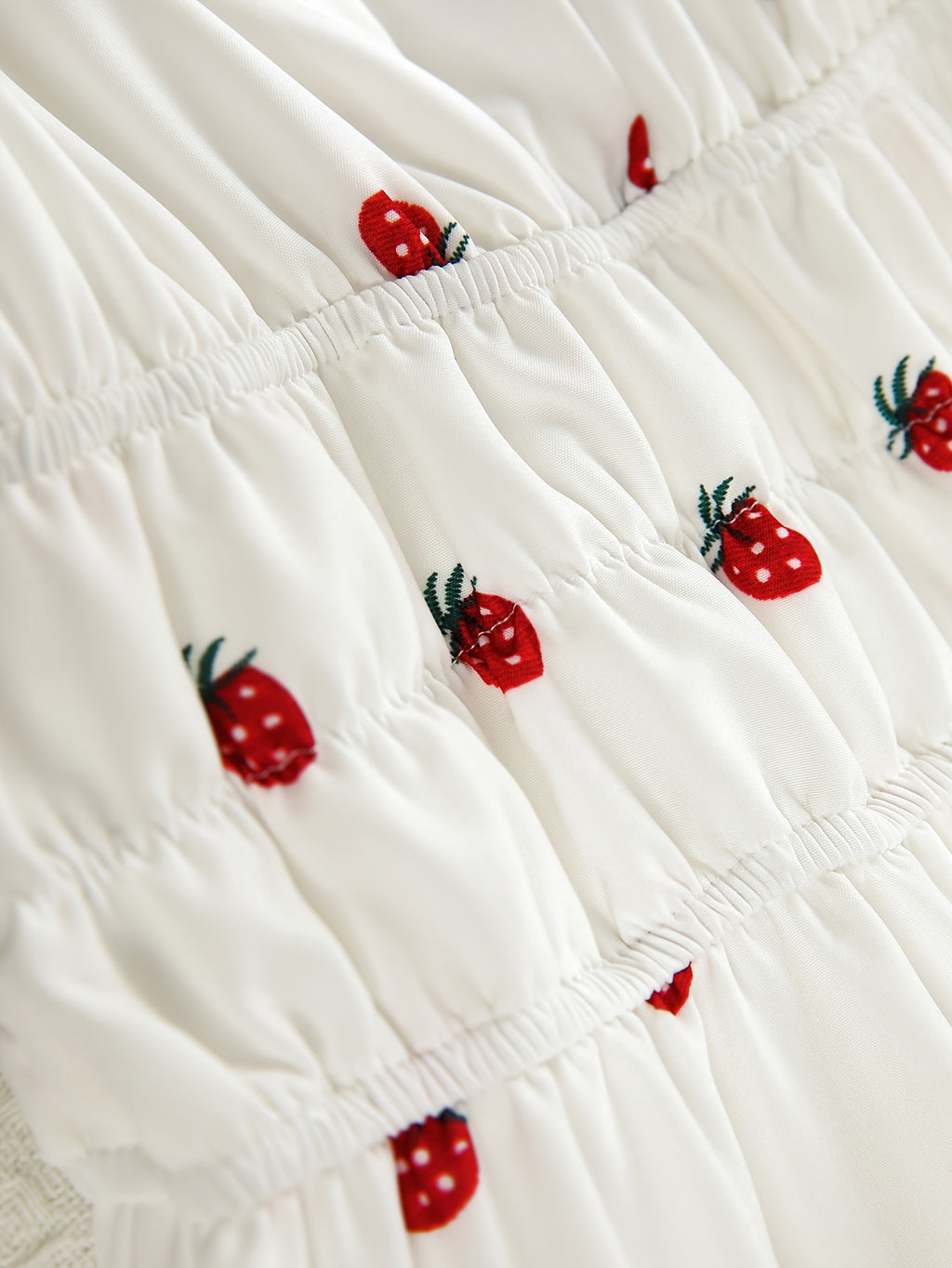 Strawberry Print Sleeveless Dress