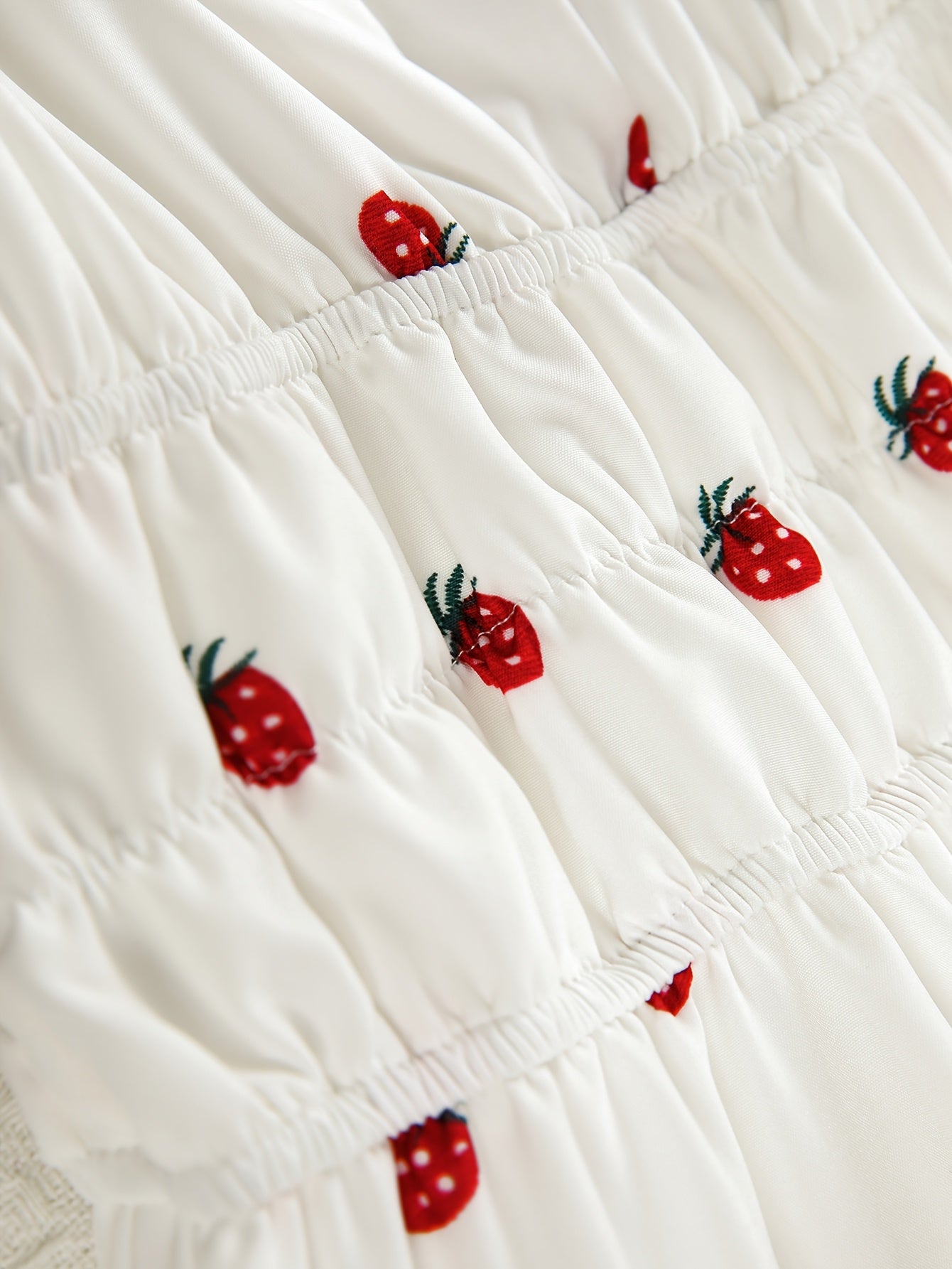 Strawberry Print Sleeveless Dress