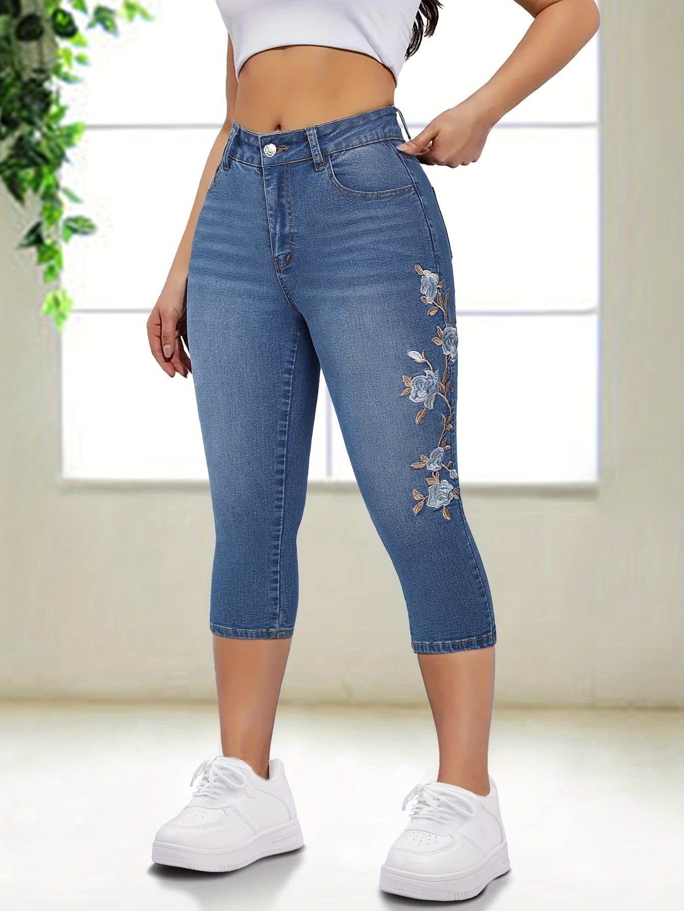 Women's High-Stretch Skinny Jeans Short
