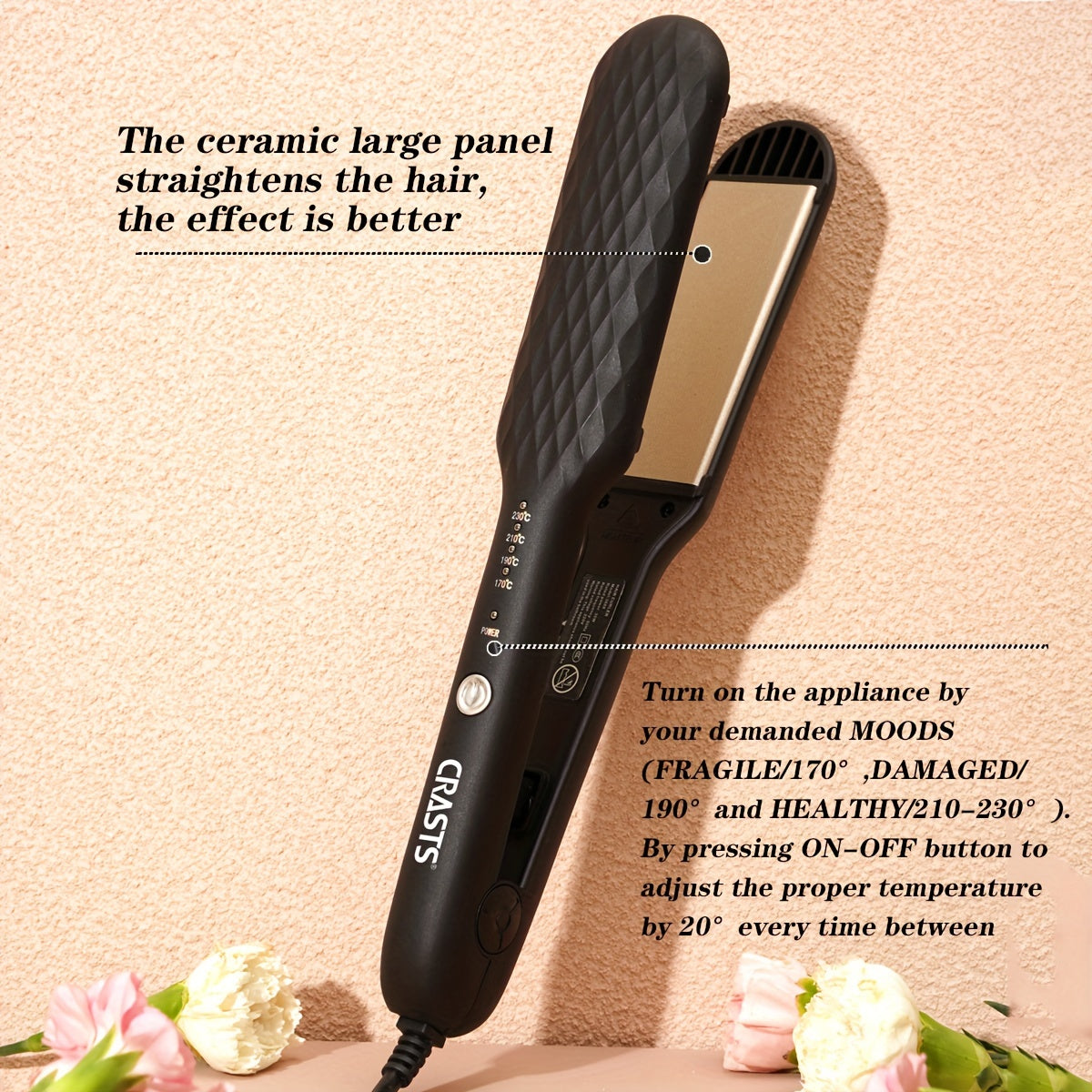 Straight Curl Two-in-One Without Damage to Hair