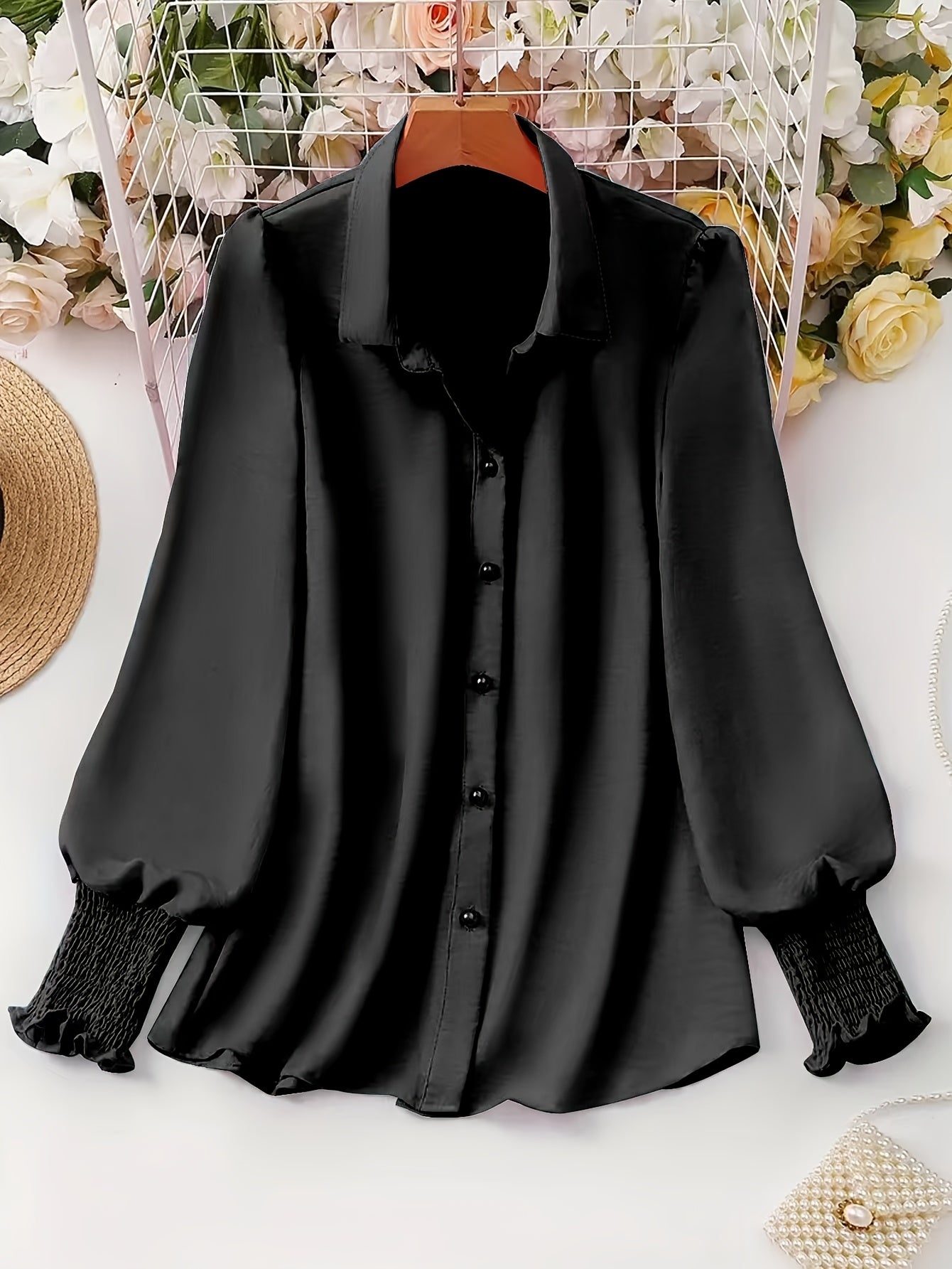 Elegant Women's Plus Size Shirt