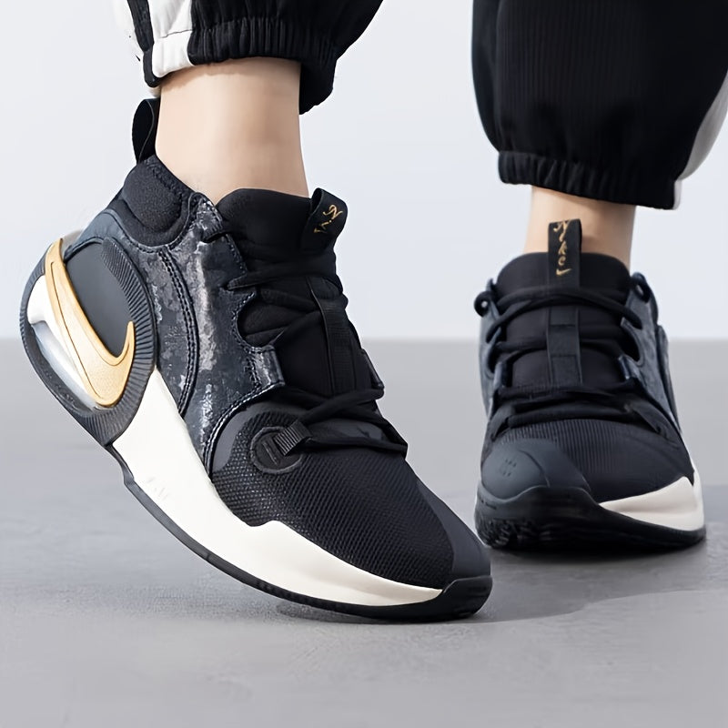 NIKE Women's Lightweight Breathable Air ZM Crossover 2 KC Basketball Shoes - Low-Top Sneakers with Golden Accents