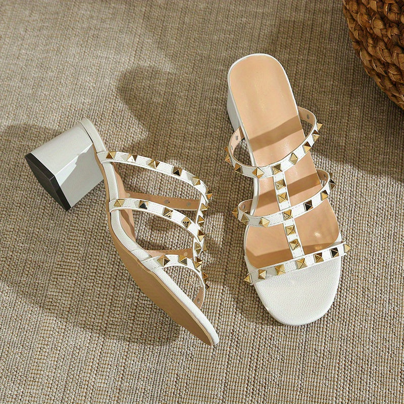 Women's Wide Width Studded Sandals