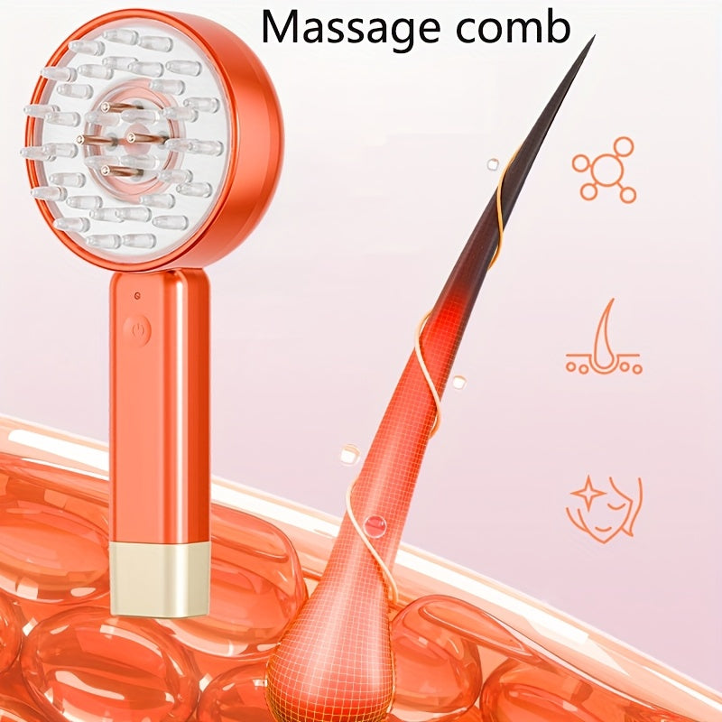 2-In-1 Scalp Massager, an Electric Massage Comb with a Hair Oil Dispenser