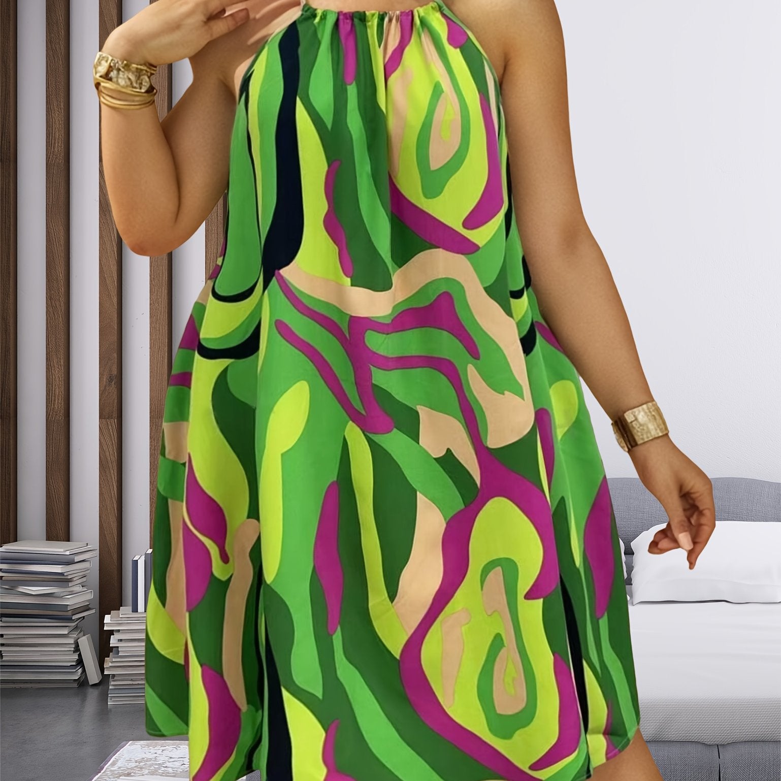Plus Size Women's Elegant Casual Loose-Fit Off-Shoulder