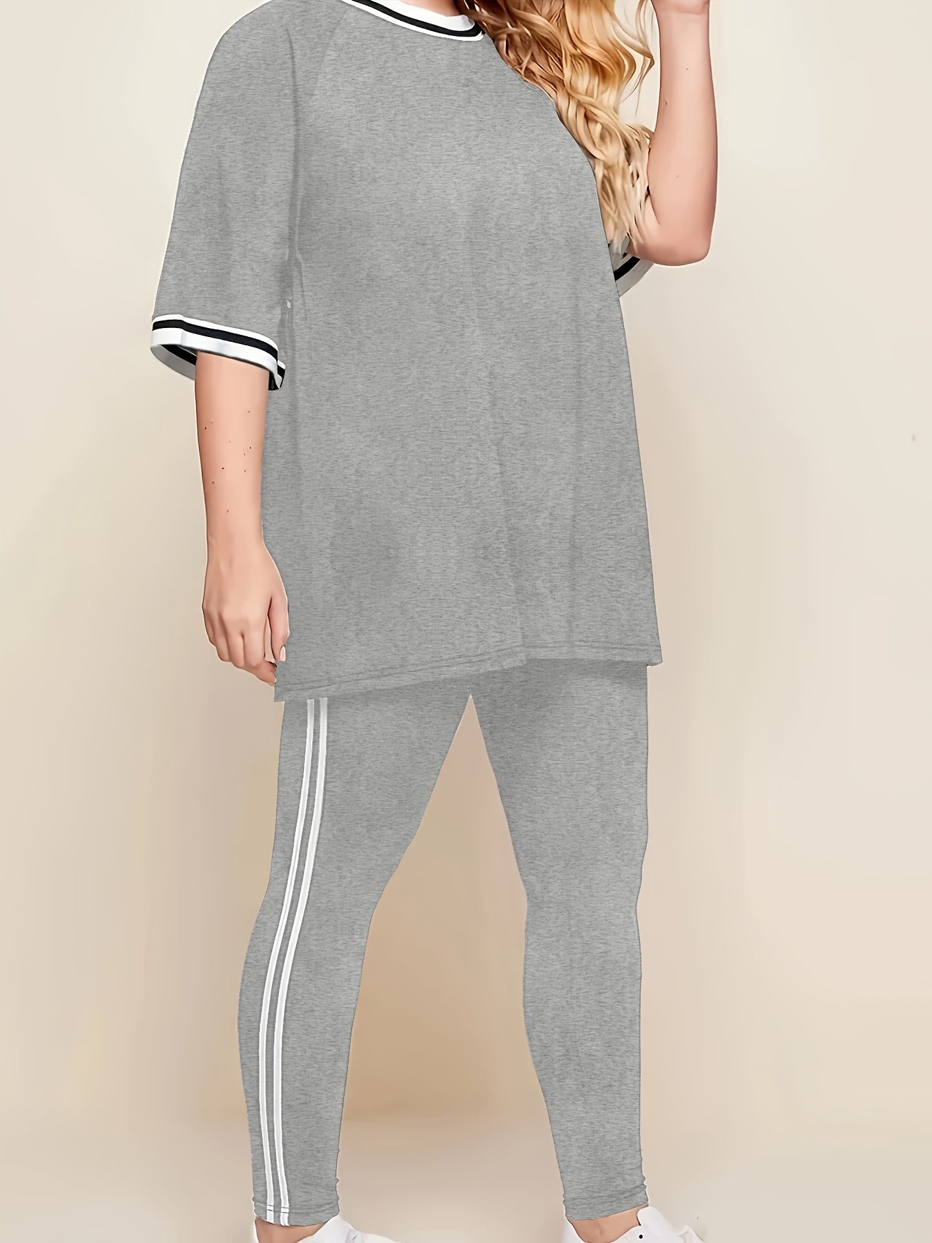 Women's Plus Size Casual Lounge Set