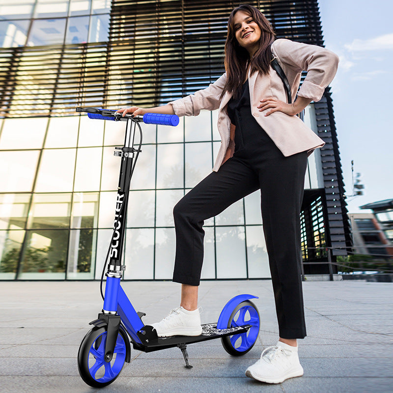 Adult & Teen Foldable Scooter with Front Brake & Suspension