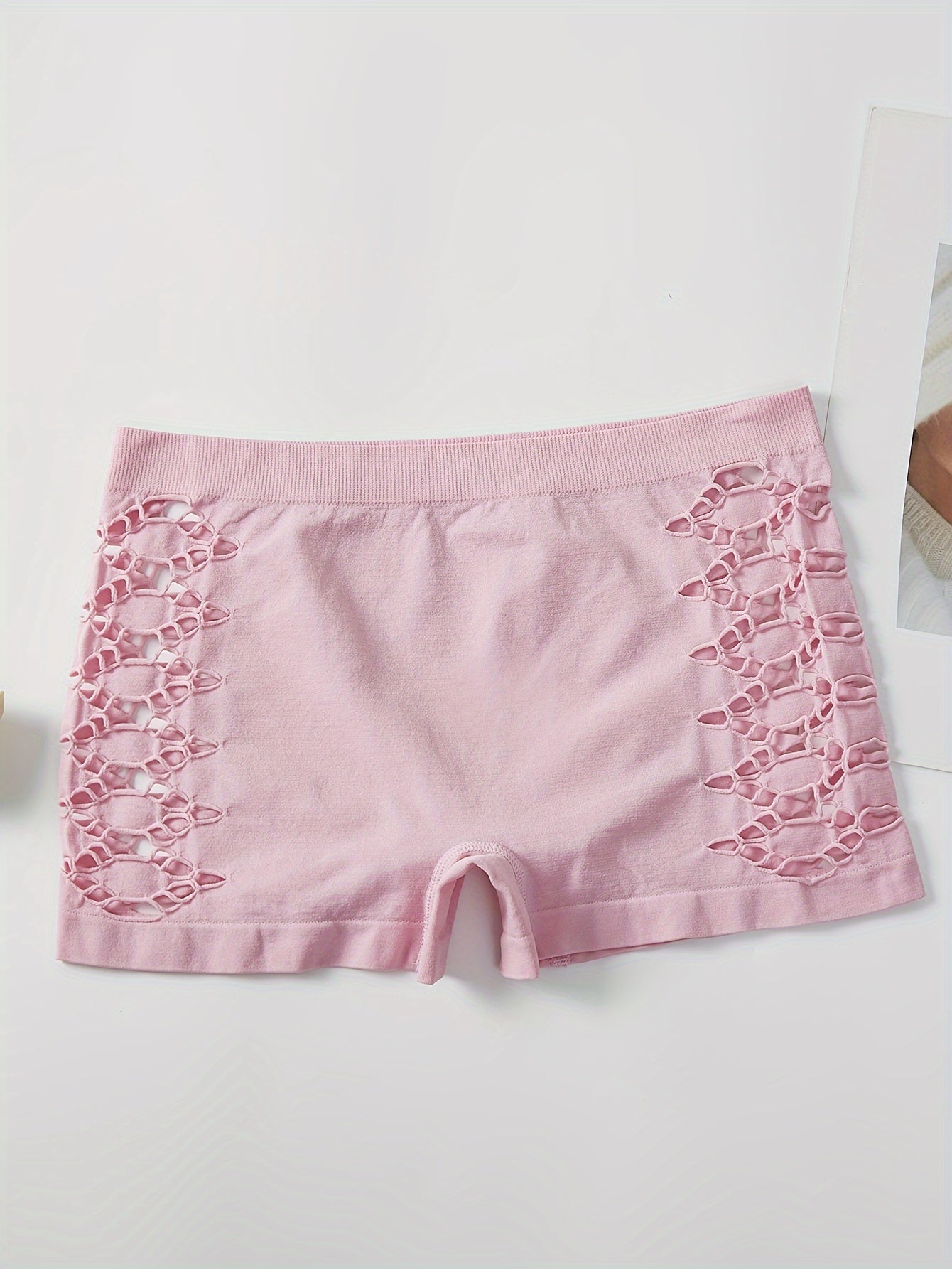 [Geometric Pants] Geometric High Waist Women's Flat Leg Pants | Hollowed Out