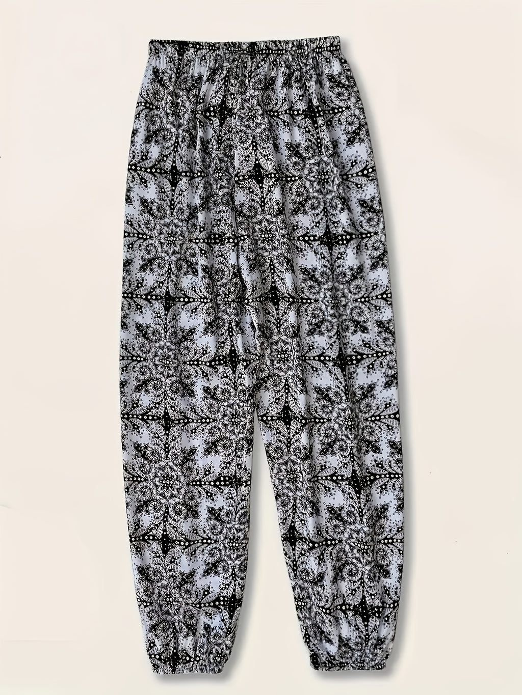 Women's Plus Size Bohemian Print Joggers Pant