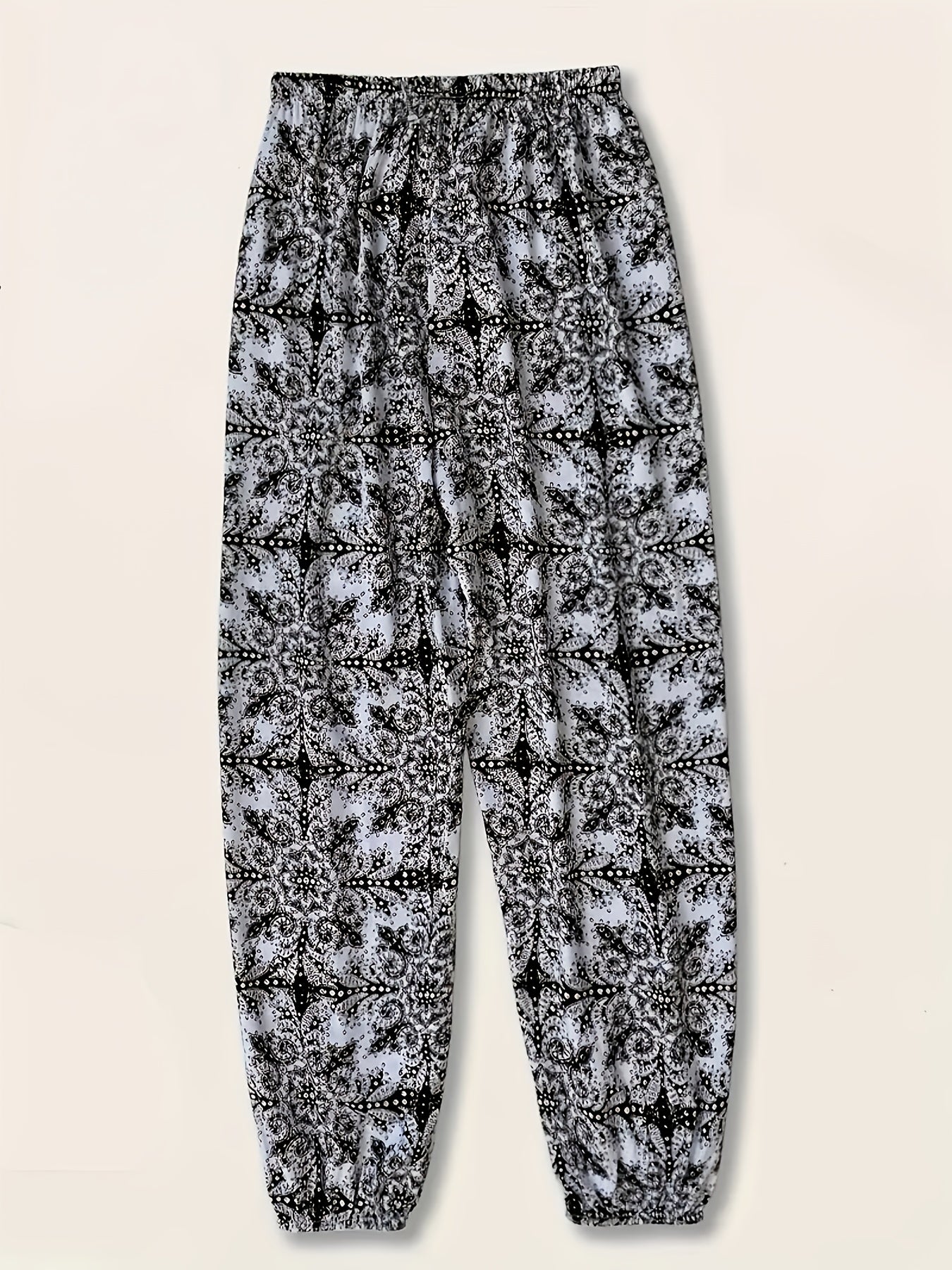 Women's Plus Size Bohemian Print Joggers Pant