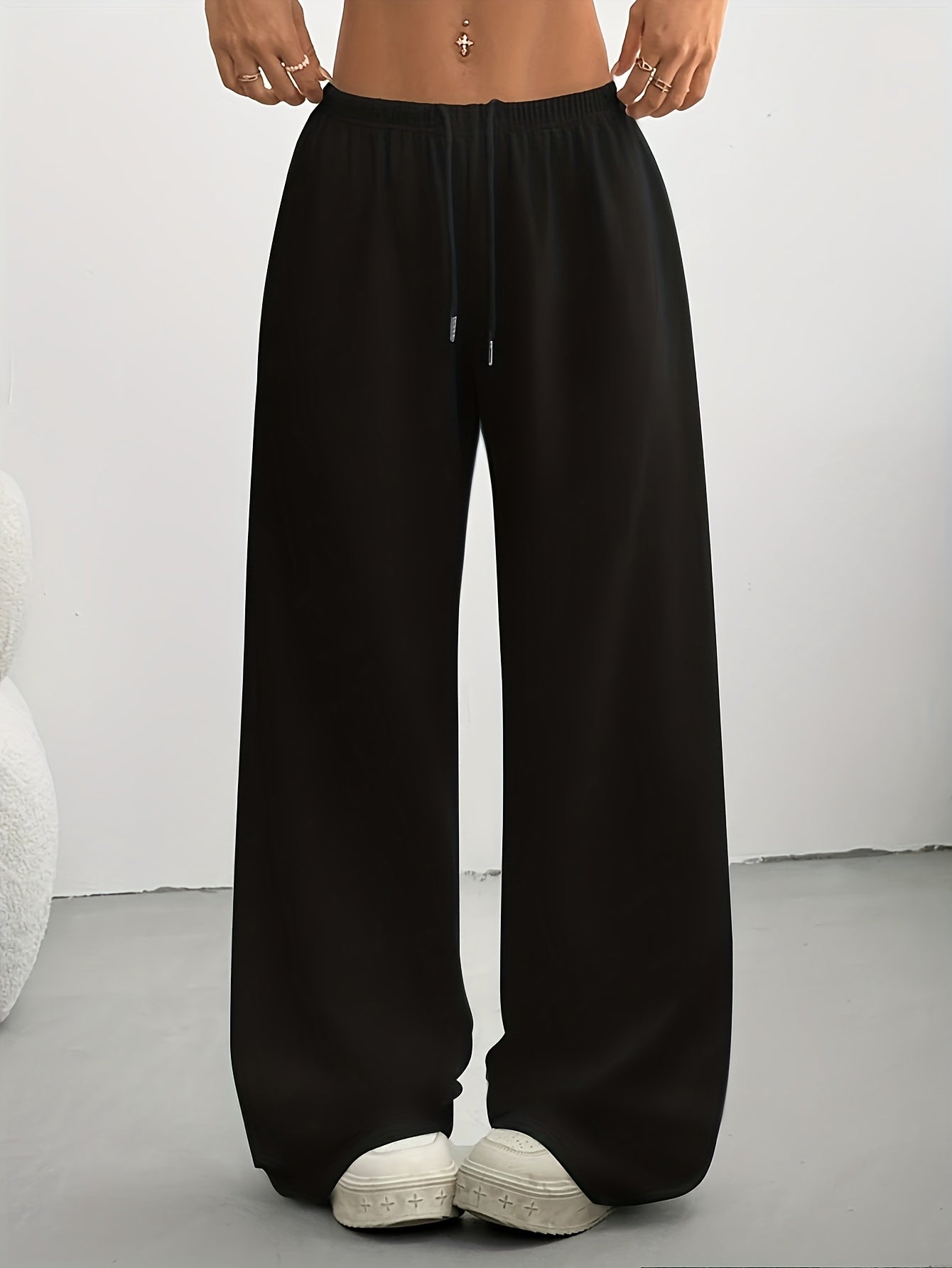 Comfortable Women's Casual Wide-Leg Joggers