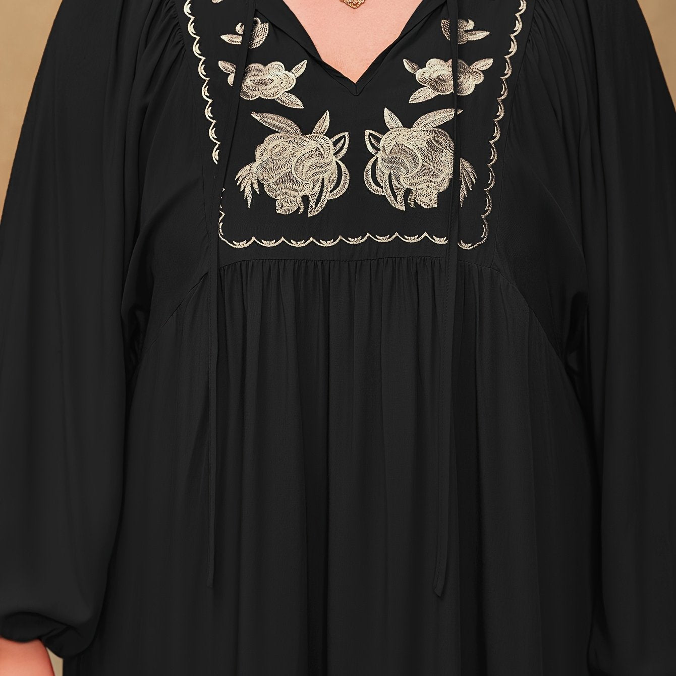 RusttyDustty Women'S Boho-Chic Modern Embroidered Floral