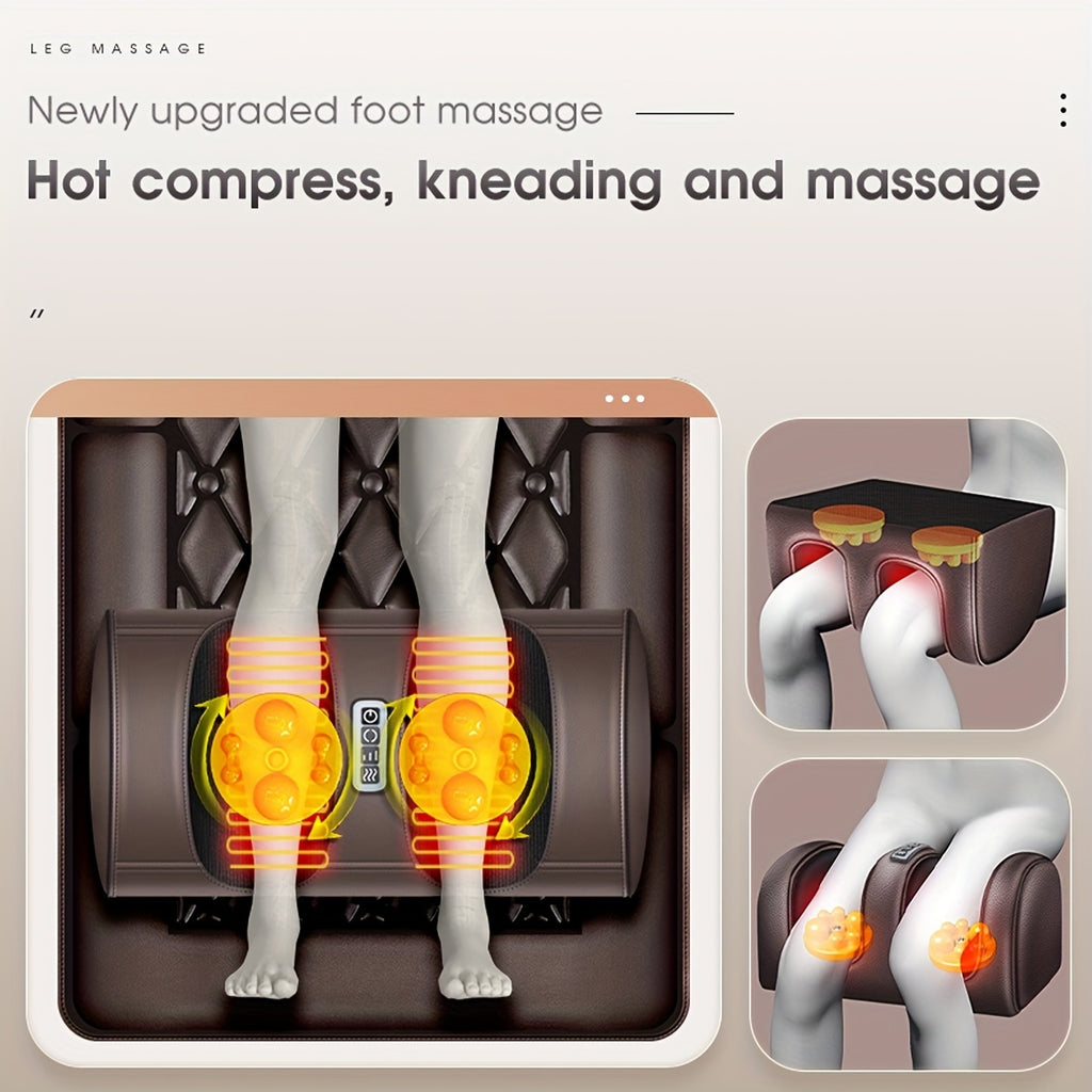 Full Body Massage Chair with Heat Relax, Neck Kneading & Foot Massage