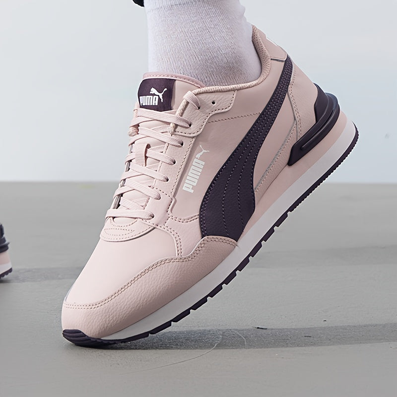 PUMA ST Runner v4 L Retro Casual Sneakers - Low-Top Lace-Up Low-Top Design, Synthetic & Split Synthetic Upper