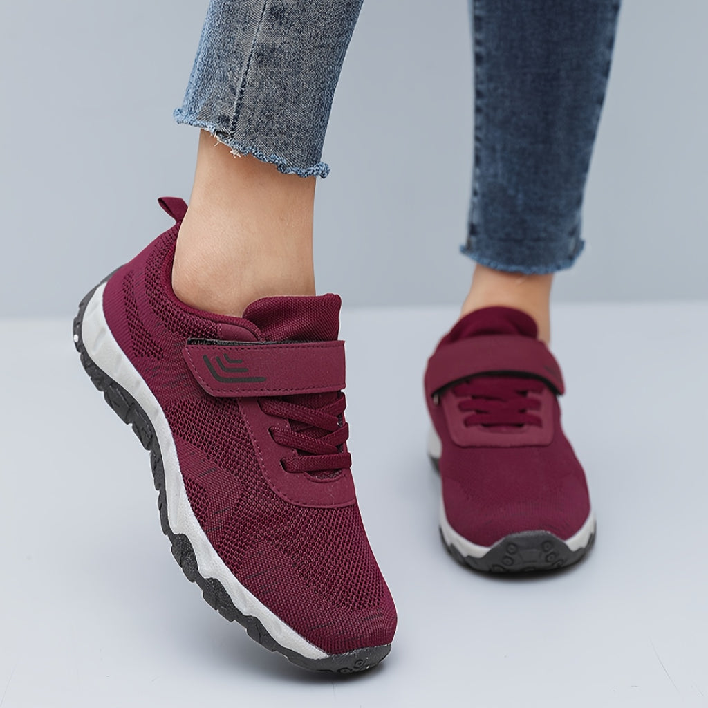 Non-Slip Gray Breathable Mesh Women's Sneakers