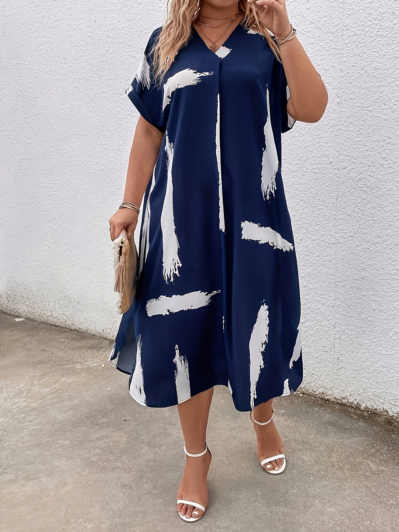 Plus Size Dress-j212, Curvy's clothing