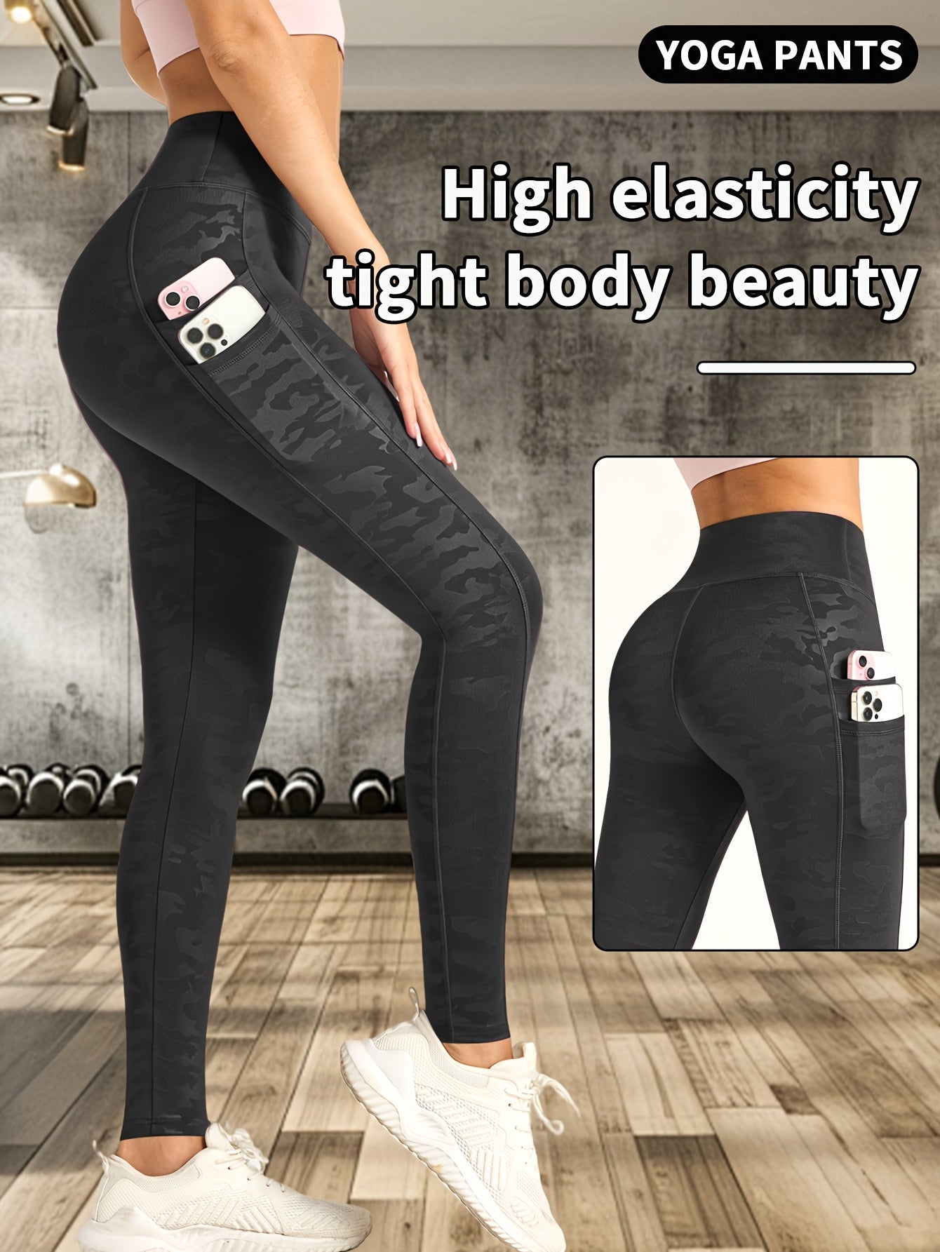 5D Anti-Scratch Print Yoga Pants, Breathable High-Waisted Butt-Lifting Stretch Leggings