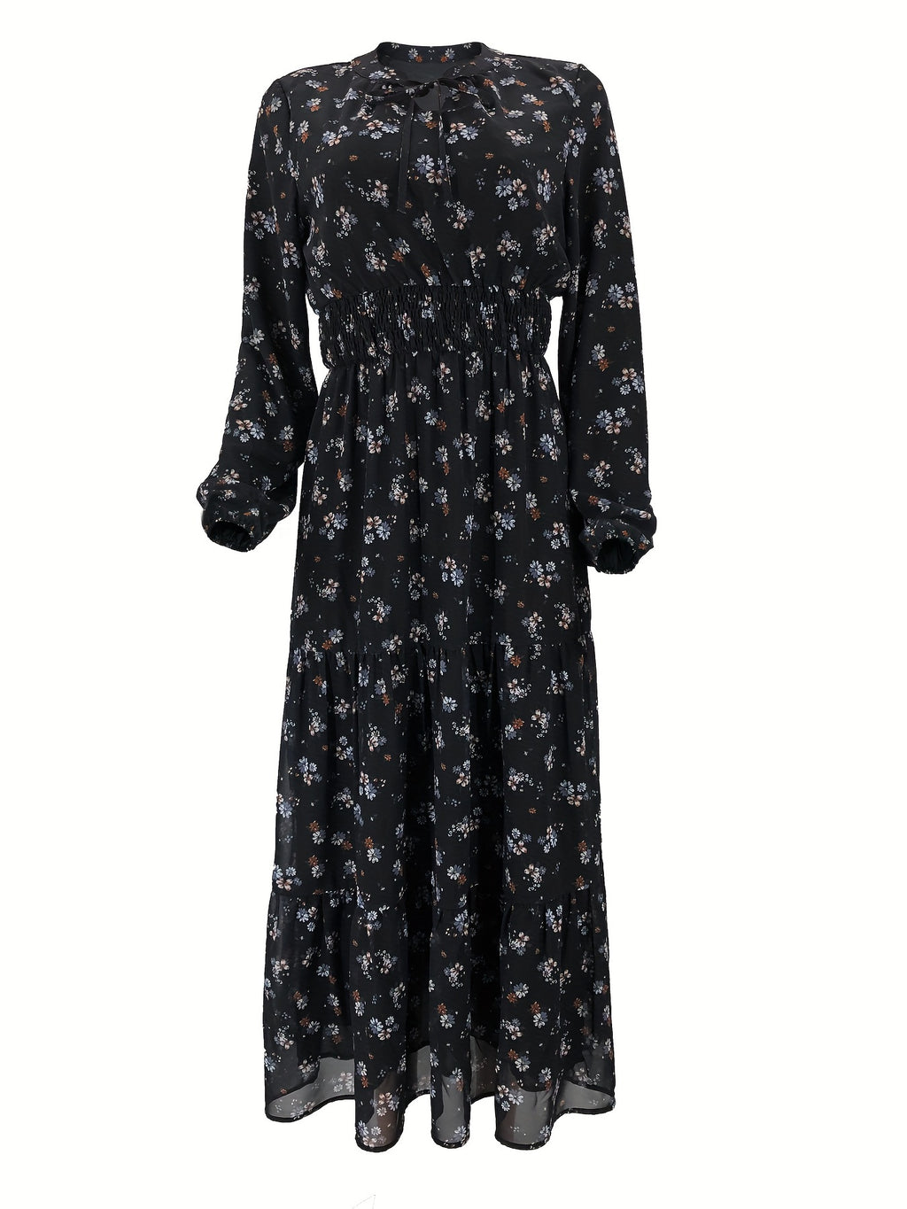 Elegant Long Sleeve Maxi Length