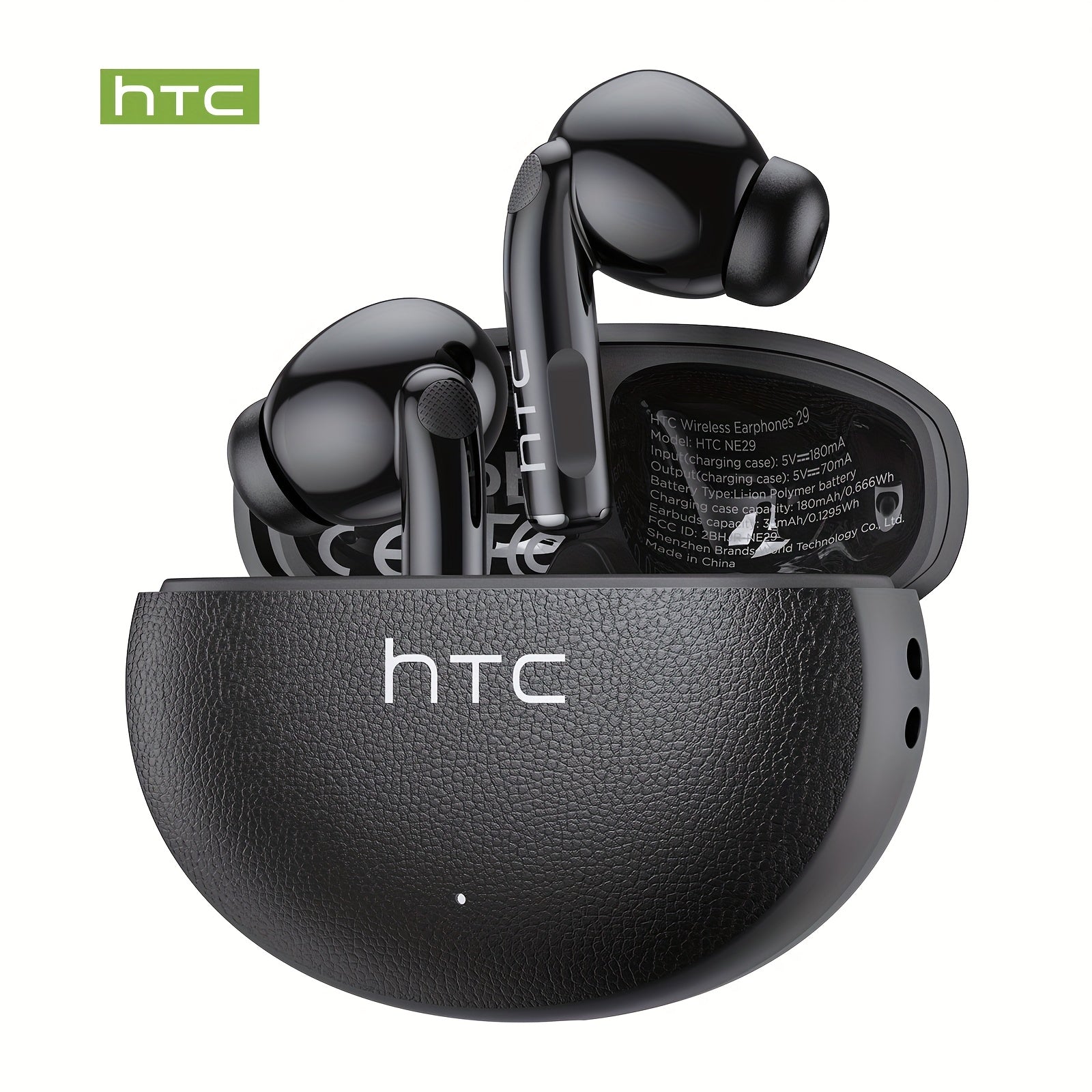 HTC NE29 TWS Wireless Translation Earbuds, Face-to-Face Multi-Language Translation, ANC Noise Cancellation