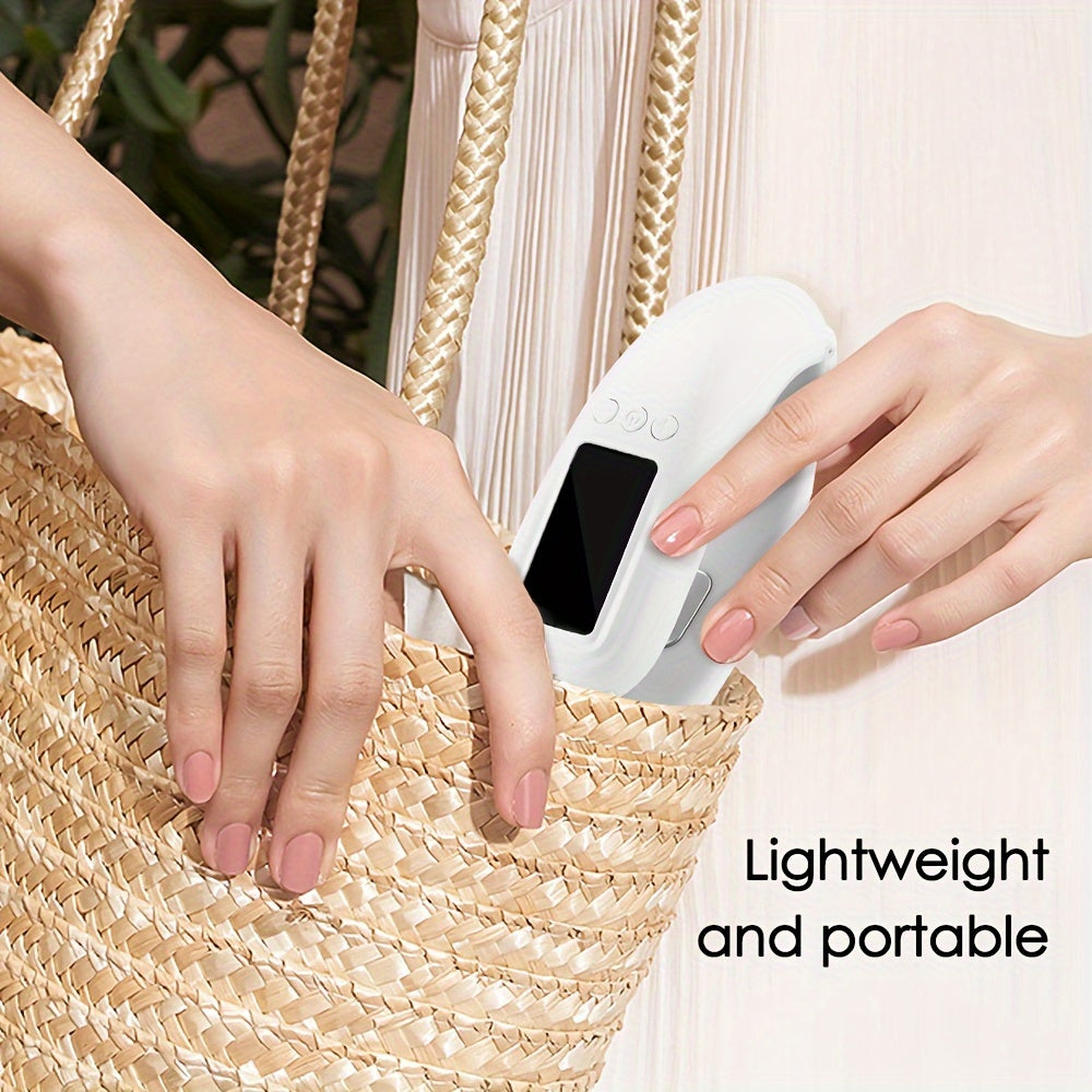 Electric Facial Massager, Portable Light Beige Care Device