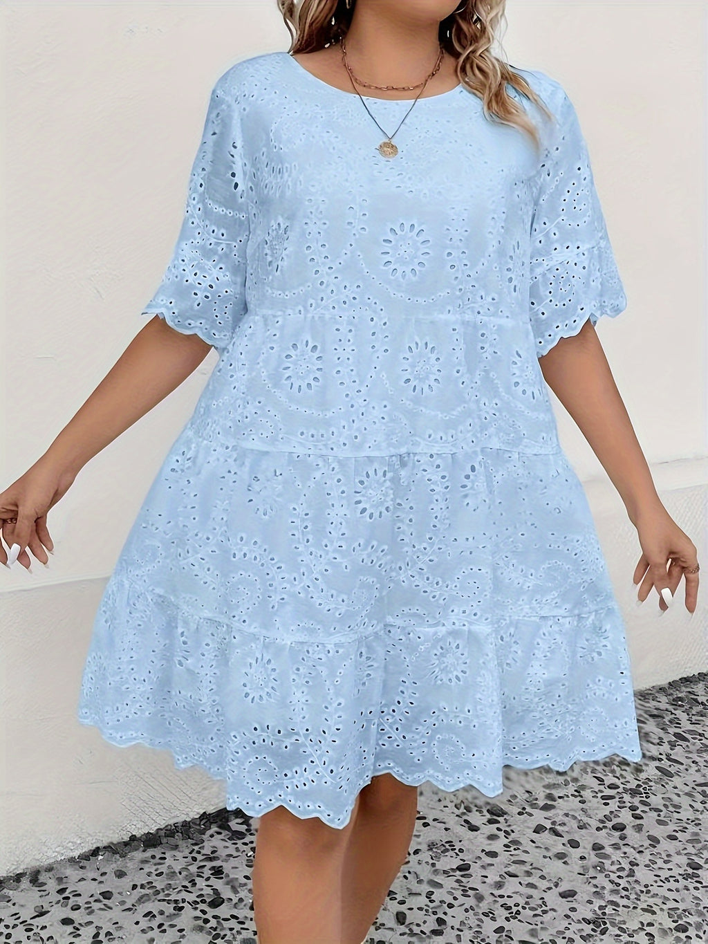 Loose Fit Round Neck Short Sleeve, Breathable