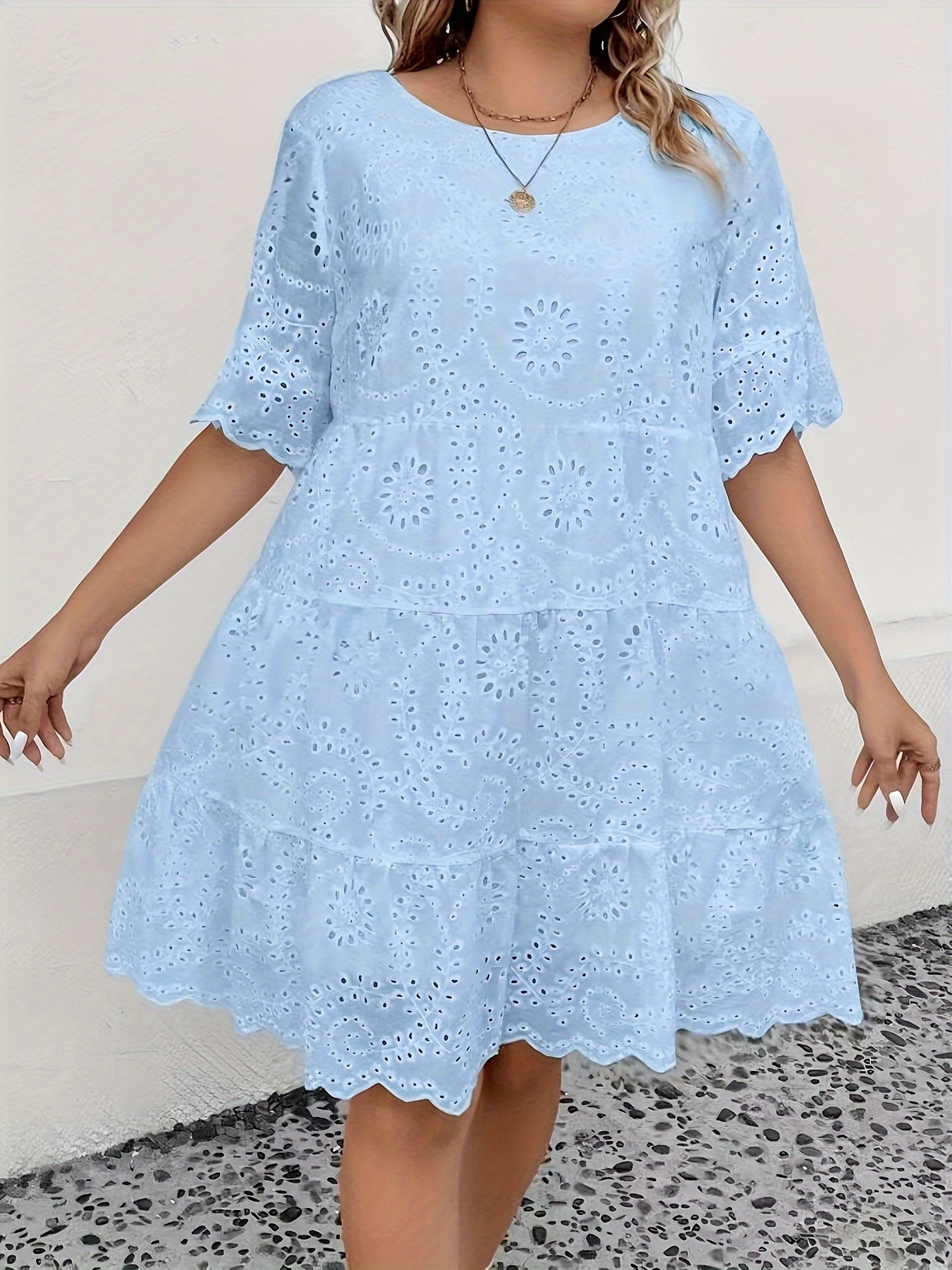 Loose Fit Round Neck Short Sleeve, Breathable