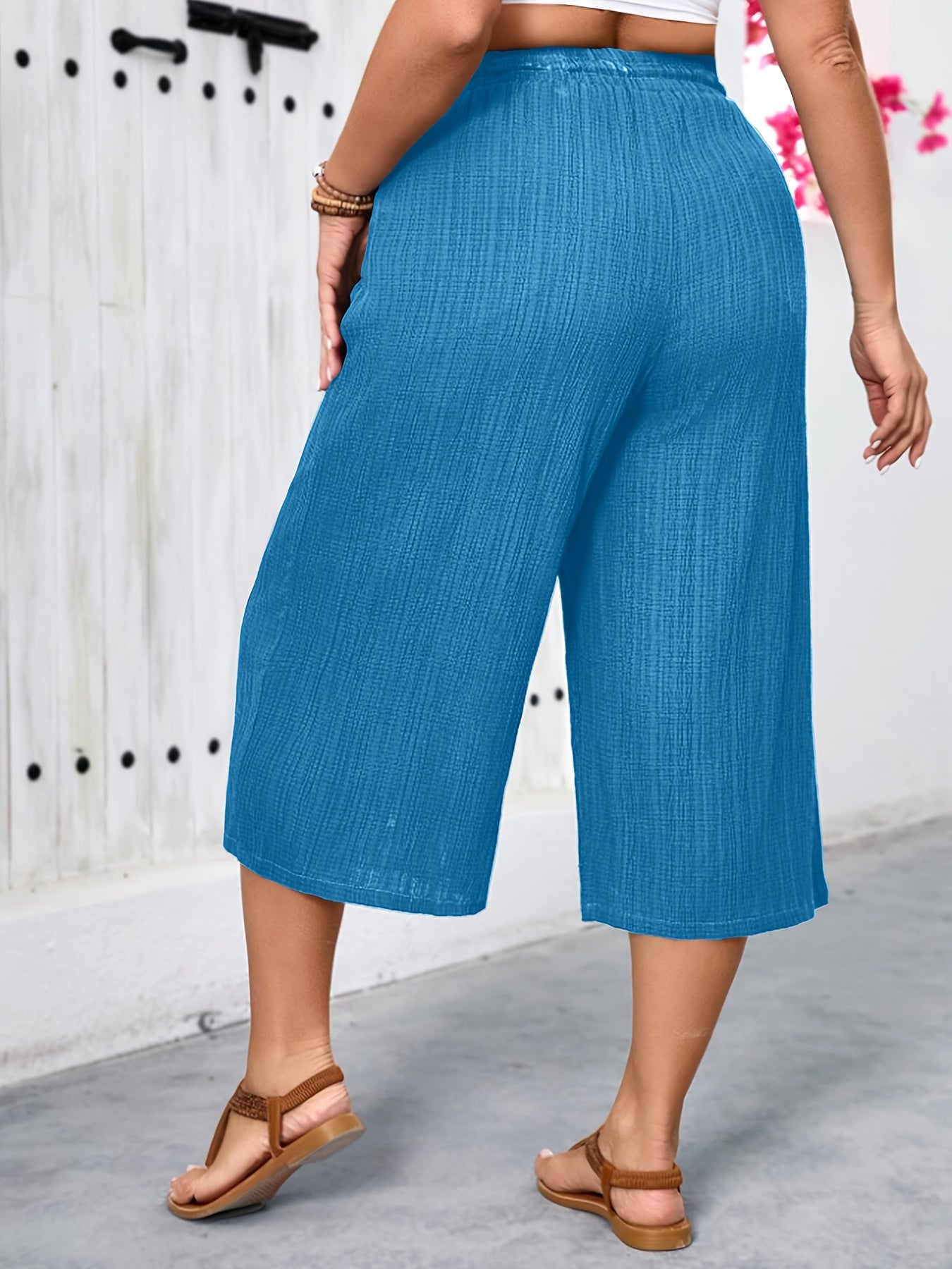 Plus Size Women's Wide Leg Pants