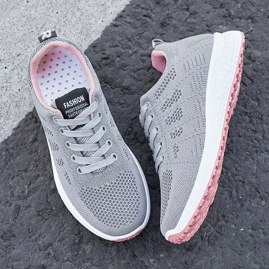New style  Spring New Fashion Women's Shoes Soft Walking Flats Non-slip Casual Sport Tennis Shoes Athletic Sneakers for Lady