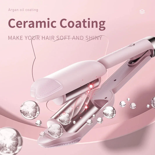 Electric Curling Iron Hair Crimper 36mm Hair Curler Anti-Scald Curling Tool Long Lasting Styling Waver Curling Iron Hair Crimper
