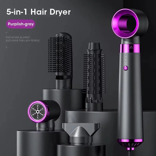 Multifunctional Hair Dryer 5 In 1 Electric Blow Dryer Negative Constant Anion Hair Dryer 3 Adjustable Speeds Hot Air Brush