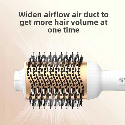 Multifunctional Hot Air Brush Gold White Color American Standard Middle East Black Hair Curling Tool Salon Accessories