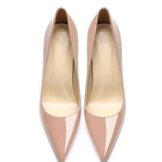 2025 Brand Women's Shoes Shallow  High Heels Fashion Solid Beach  Pumps  Sexy Pointed Toe Heels Zapatos Mujer