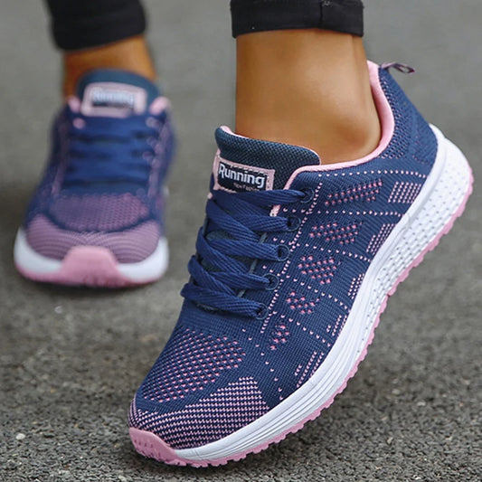 Women's Sneaker 2025 New Fashion Vulcanized Shoes Woman Comfortable Casual Sneaker Woman Lace Up Tenis Feminino Sneakers Women