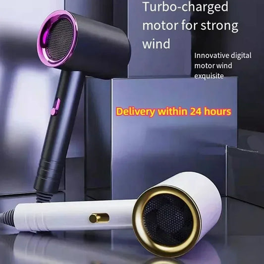 Hair Blow Dryer Professional Dc Motor Hair Dryer Ion Electric With Hot Cold Functions For Travel Salon Hotel Outdoor Use