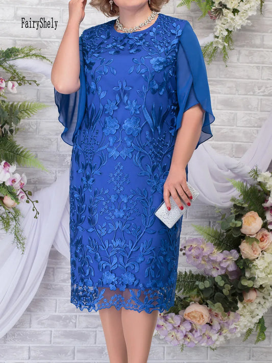 2025 Sexy Lace Long Sleeve Plus Size Dress Women Solid Large Midi Bodycon Dresses Ladies Chubby Curvy Tight Evening Party Dress