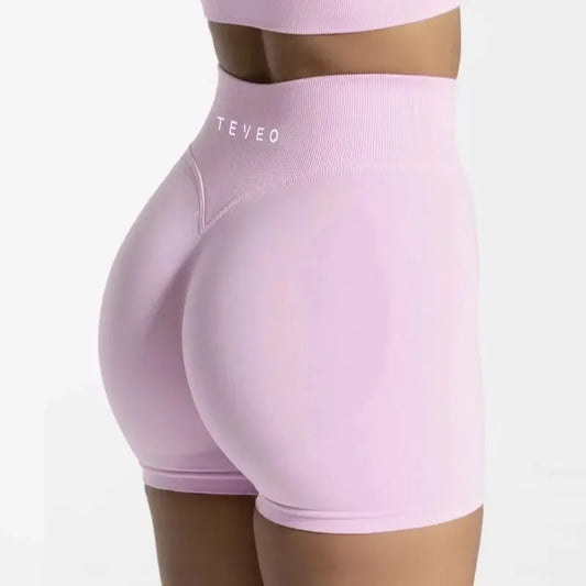 2025 Impact Shorts Women Fitness Sports Biker Shorts 4.5" Low Ribbed Band Yoga Shorts Workout Scrunch Butt Seamless Leggings