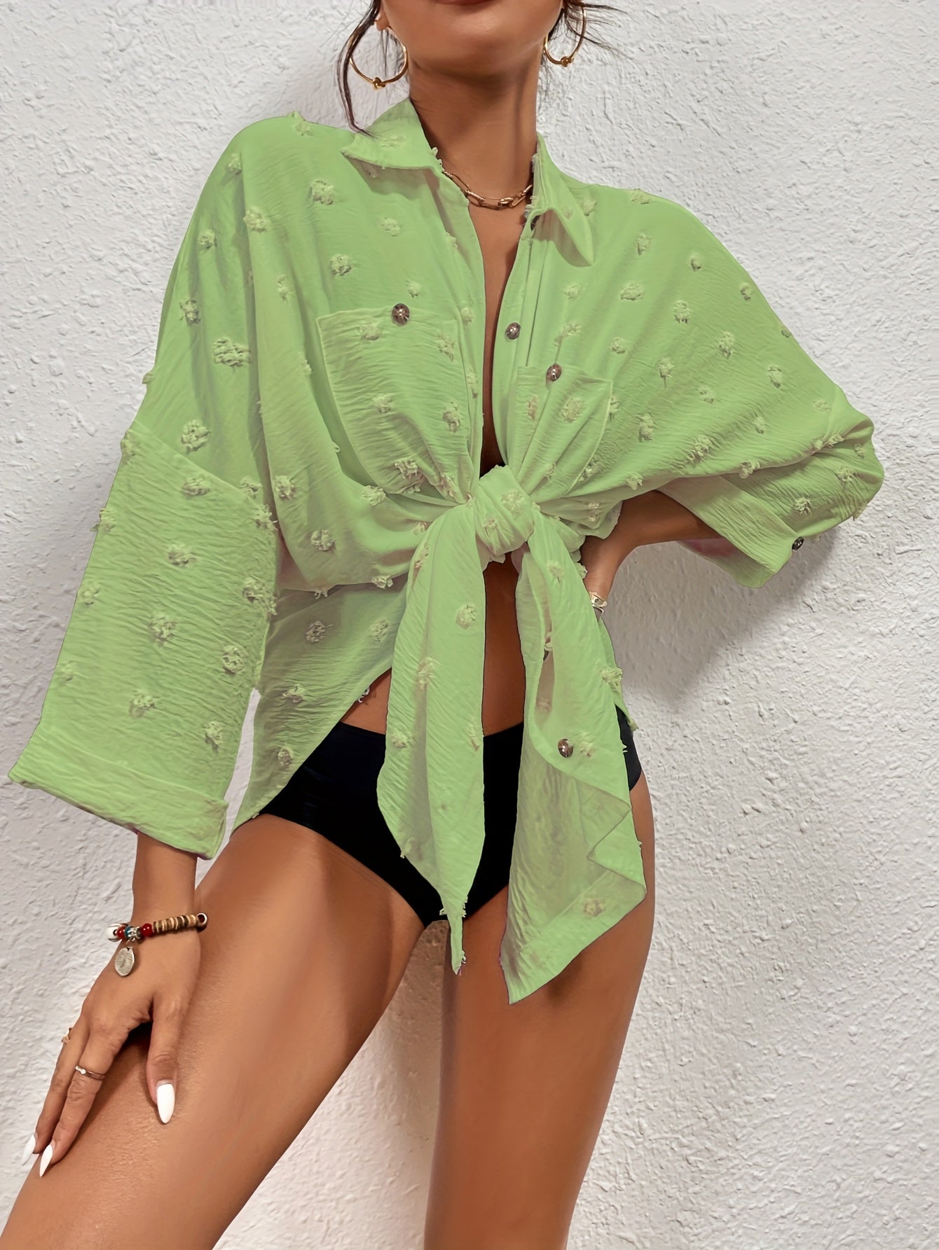 Relaxed Fit Long Sleeve Women's Casual
