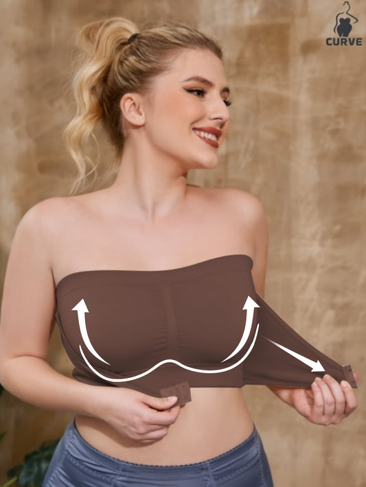ZIMI COLLECTION Women'S Plus Size Adjustable Front Closure Wireless Sports Bra - Breathable, Seamless, Comfort Fit with Removable Pads for