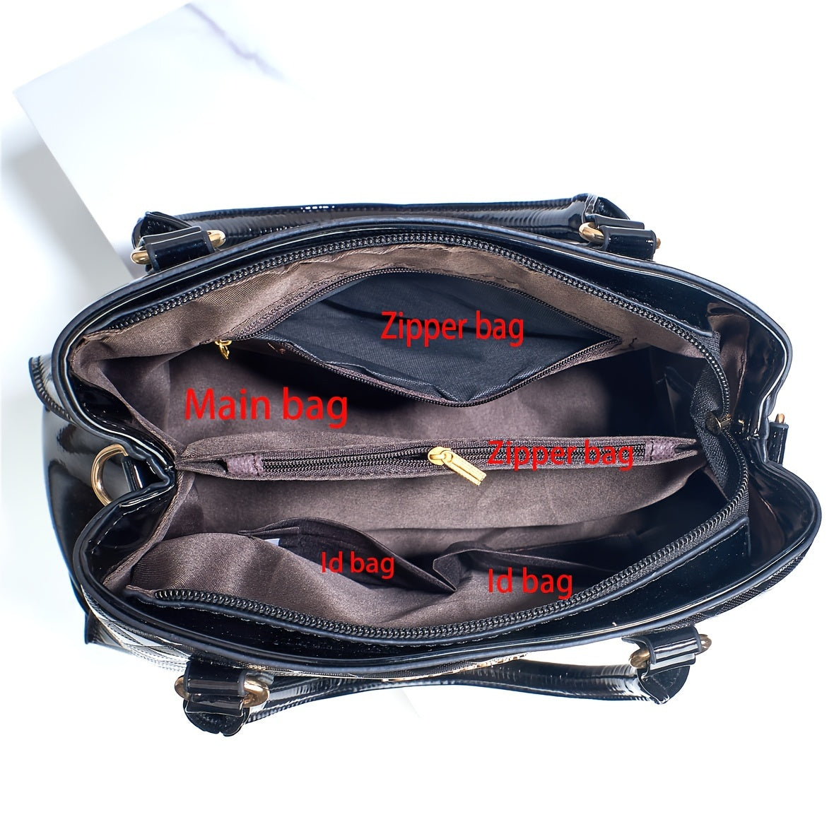Three-Piece Women's Handbag Set
