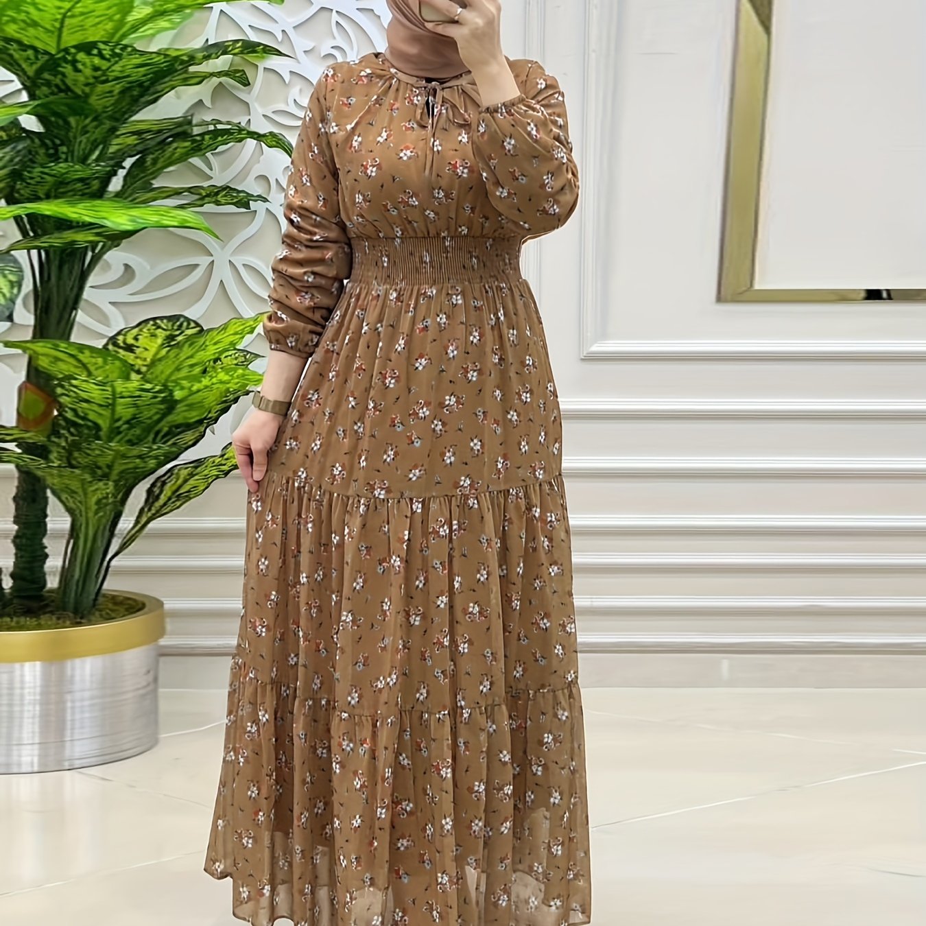 Elegant Long Sleeve Maxi Length
