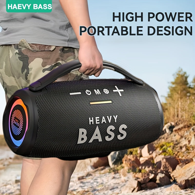 HEAVY BASS 30W wireless Portable Speaker with Subwoofer Surround Sound, USB Charging