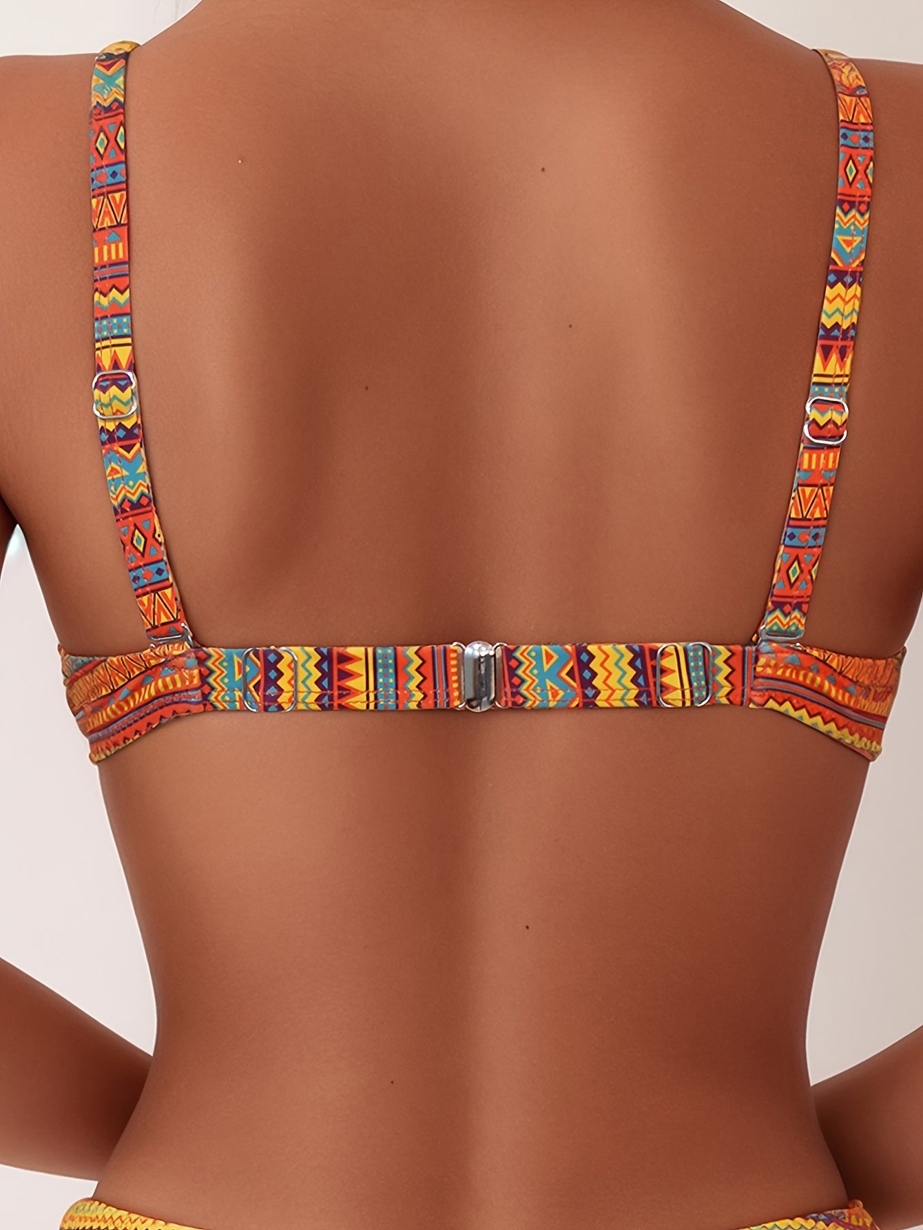 Swimsuit with Drawstring Design, Two-Piece Set for Women