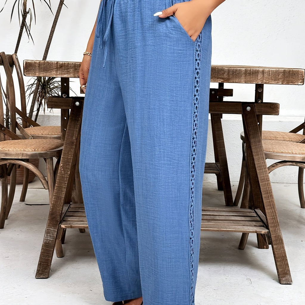 Women's Plus Size Summer Wide-Leg Pants