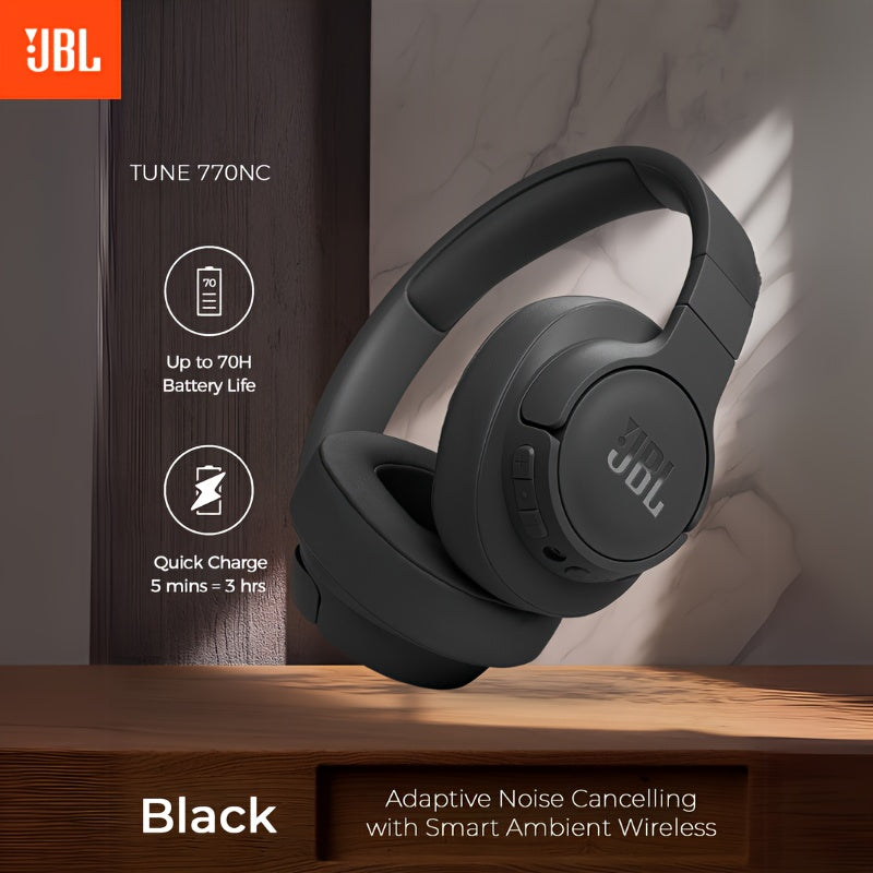 Tune 770NC - Adaptive Noise Cancelling with Smart Ambient Wireless Over-Ear Headphones, Wireless 5.3