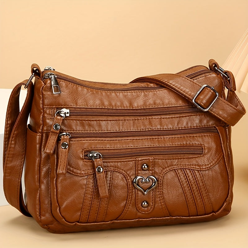 Lightweight, Large Capacity Vintage Style Shoulder Bag for Women