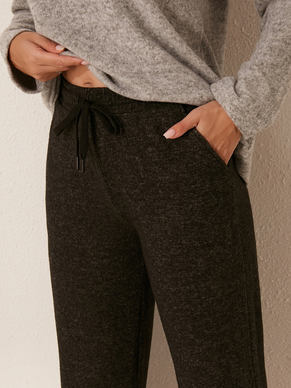 Women's 3pcs Winter Bathrobe Robe & Pants Suit Set